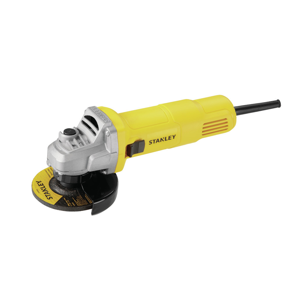 Yellow & Black Stanley Small Angle Grinder 4" Sg6100 620w
