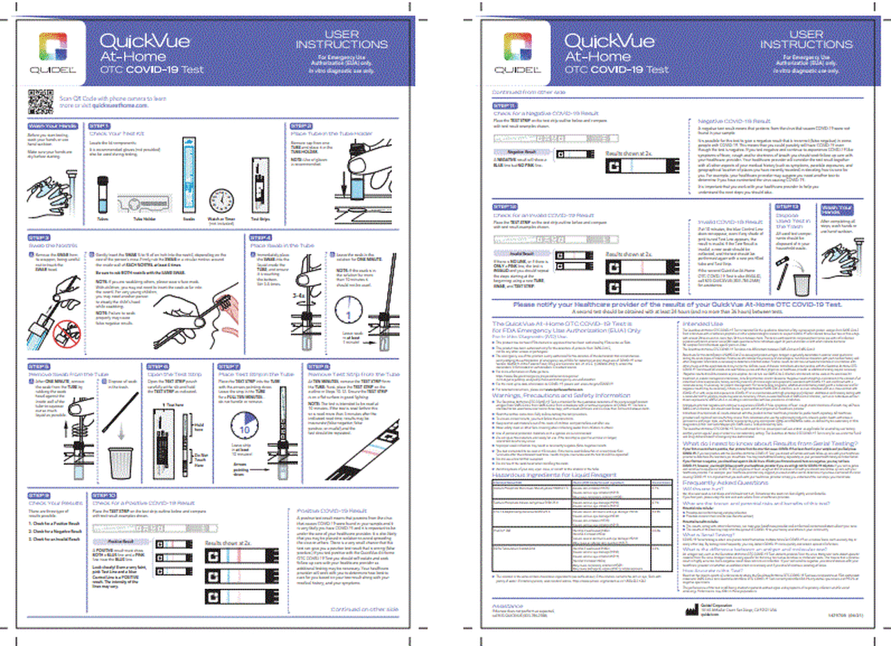 Quickvue At Home Otc Covid 19 Test Kit In Germany