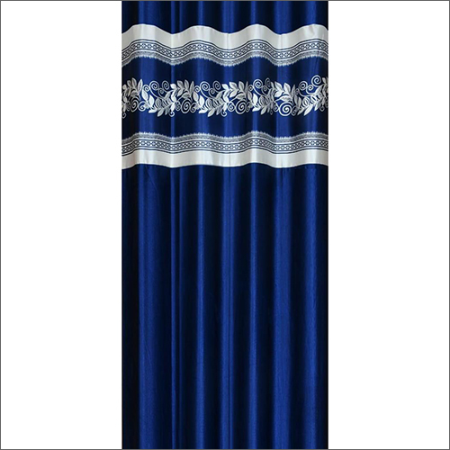 Any Color Blue Printed Door Curtain