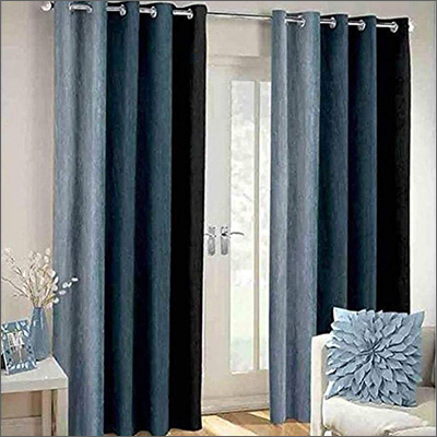 पॉलिएस्टर सॉलिड कलर होम फर्निशिंग डोर कर्टन