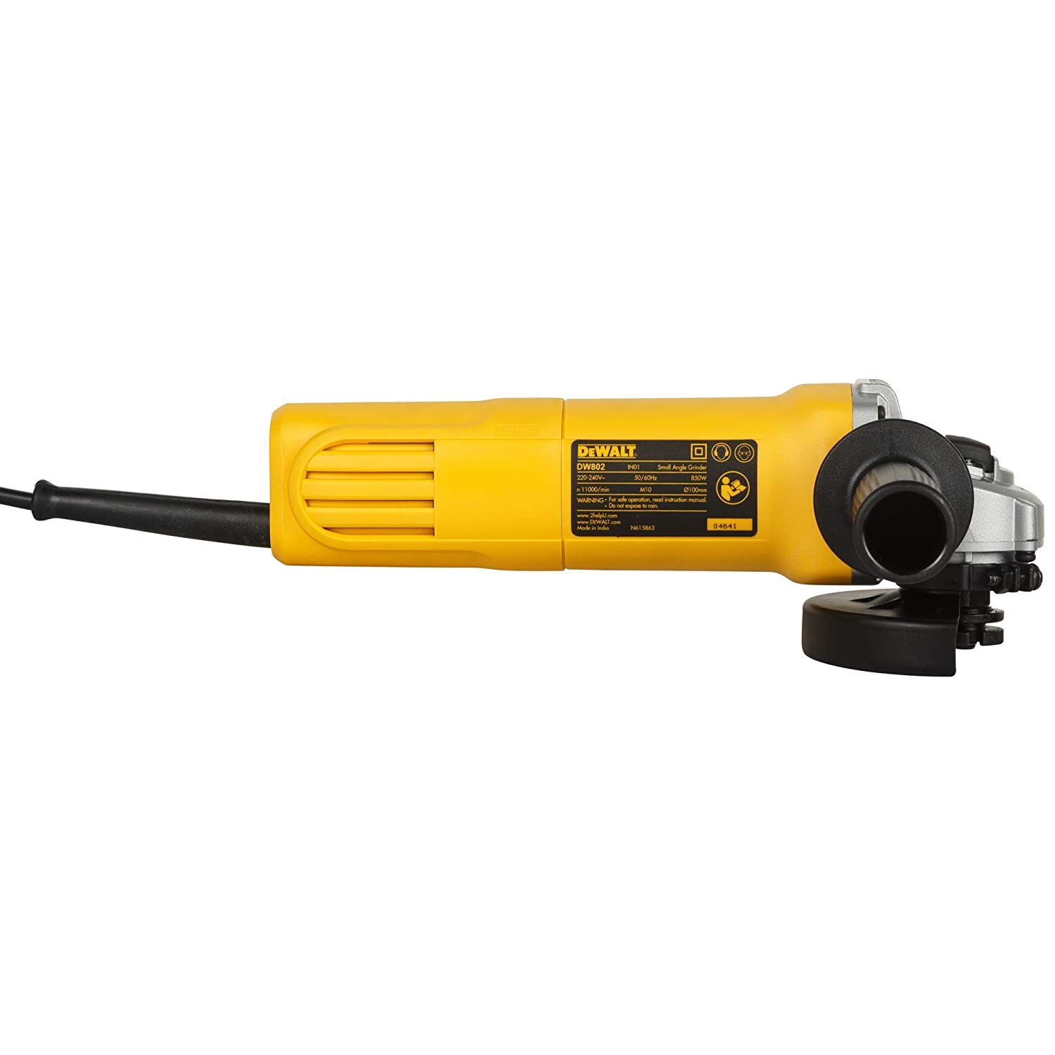 Yellow & Black Dewalt 4" Dw-802 Angle Grinder 850w