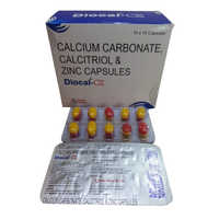  DIOCAL-CZ कैल्शियम कार्बोनेट कैल्सीट्रियोल और जिंक कैप्सूल