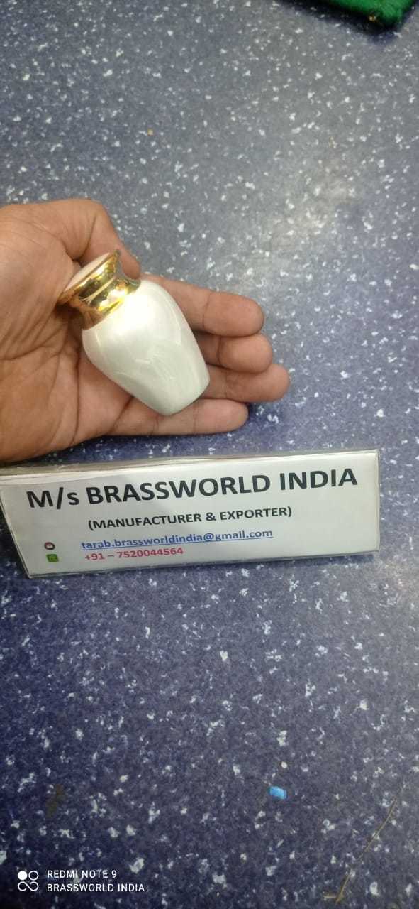 Mini White Funeral Urn For Human Ashes