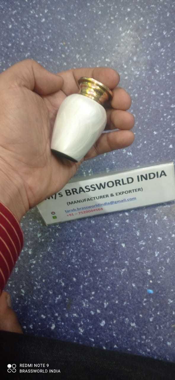 Mini White Funeral Urn For Human Ashes