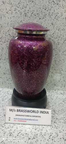 ALUMINIUM PURPLE AND BLACK HIGH QUALITY CREMATION URN