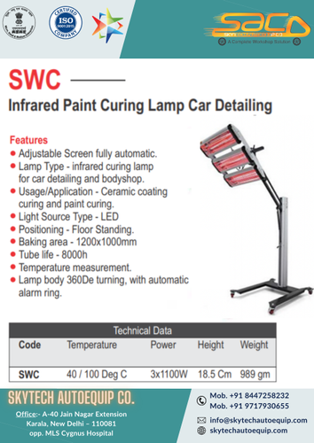 Infrared Paint Curing Lamp Car Detailing Warranty: 1