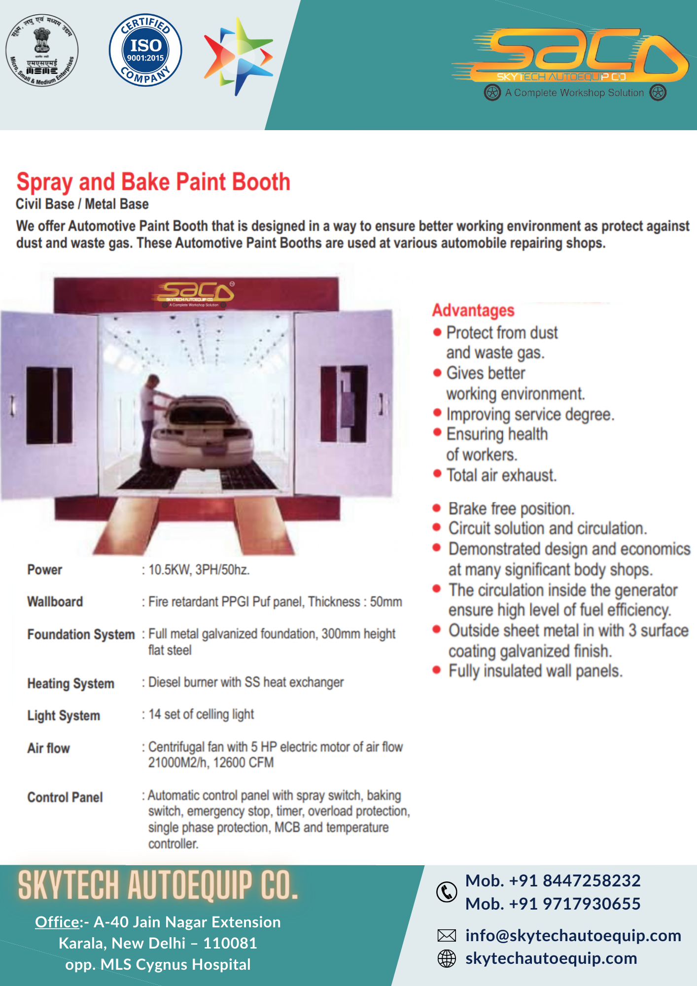 Spray And Bake Paint Booth Warranty: 1