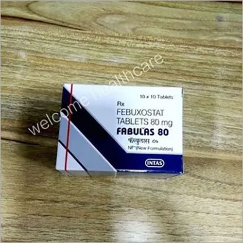 Febuxostat Tablets - 40 mg/80 mg/120 mg Strength, Oral Consumption With or Without Food, Suitable For All, General Medicine for Gout Treatment