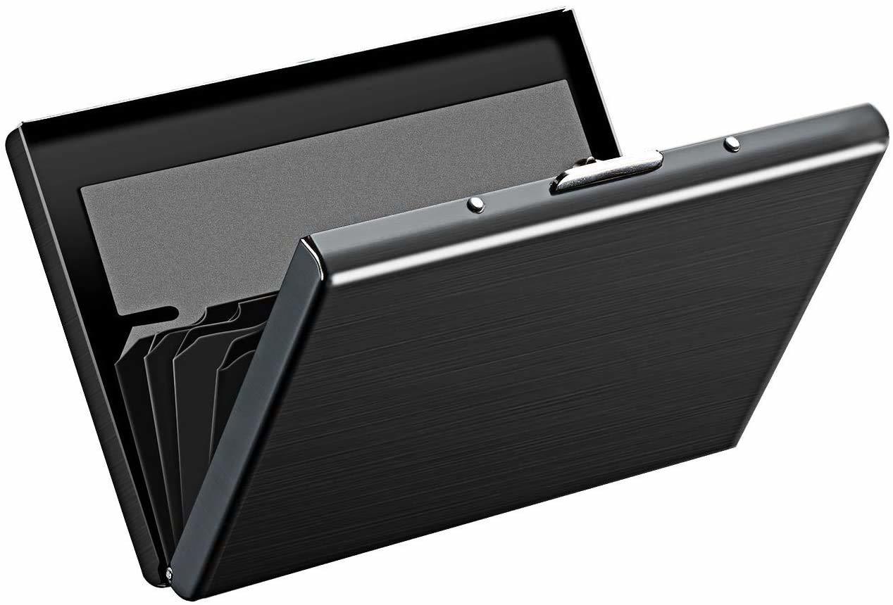 Card Holder - Stainless Steel, Classic Design | Convenient Storage For Business Cards, Atm, Credit & Driving License Cards
