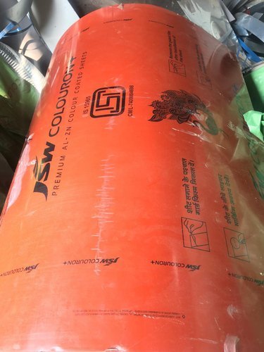 Roofing Sheet - Aluminum Alloy, 8ft Length, Red Color Coated, 0.60mm Thick, Plain Rectangle Design | Durable and Stylish Roofing Solution