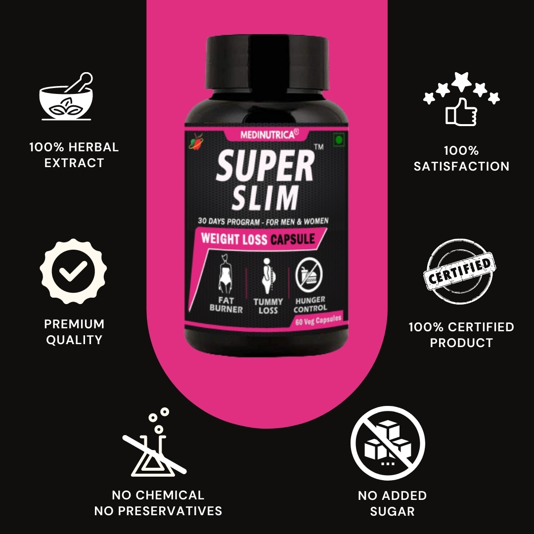 Super Slim Weight Loss Fat Burner Herbal Capsule Age Group: For Adults