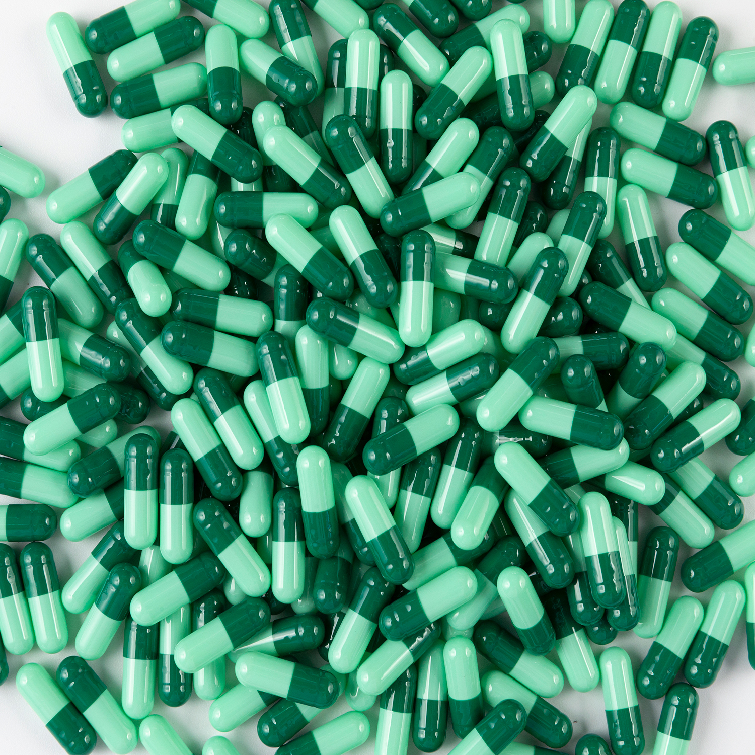 White & Blue Empty Capsules