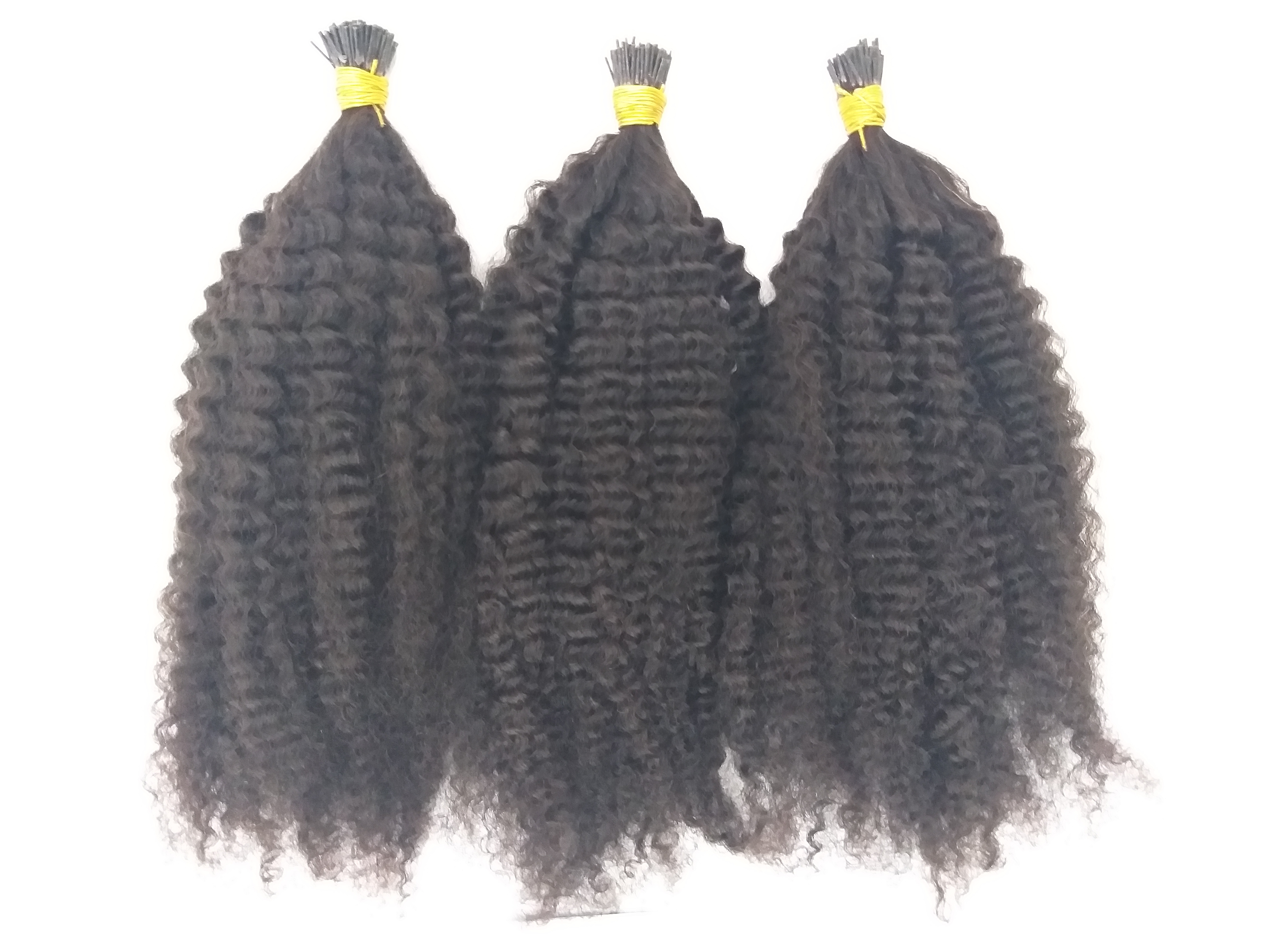 Natural I Tip Hair Extensions Black Straight Hair Extensions