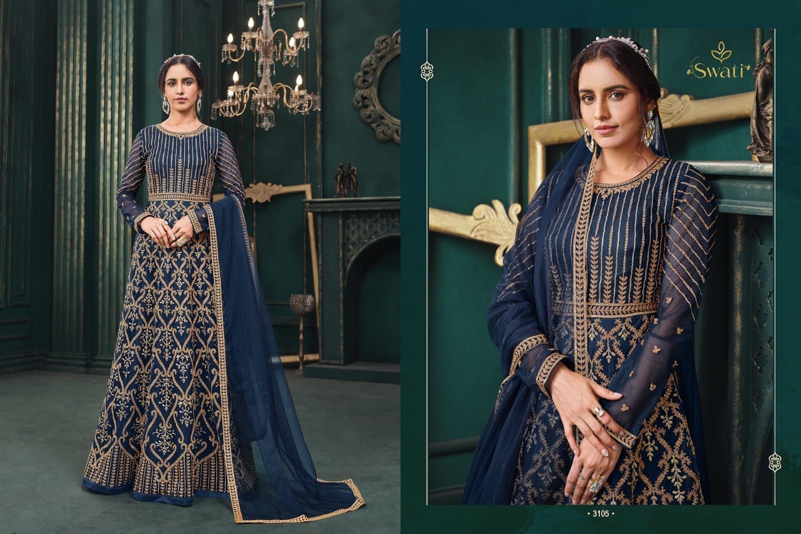 Designer Gown Decoration Material: Stones