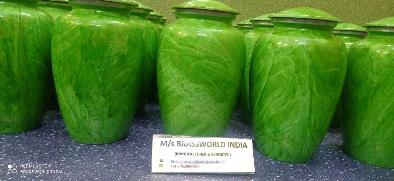 Aluminium Multicolor Cremation Urn