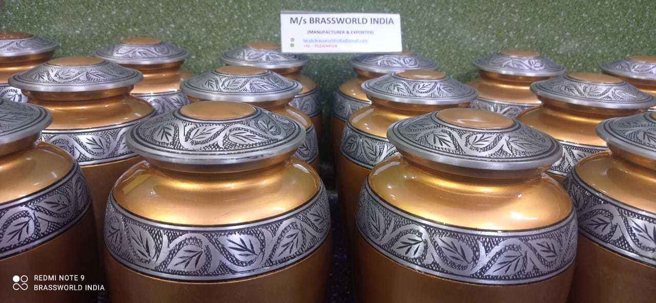 Aluminium Cremation Urn By Brassworld India