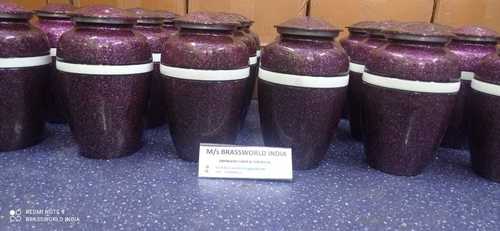 पर्पल (बैंगनी) ग्लिटर क्रीमेशन कलश