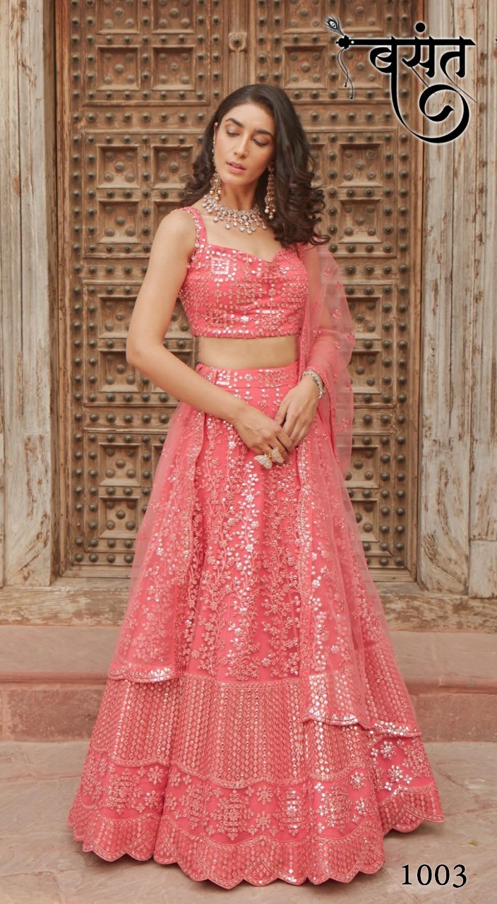 Sabyasachi Designer Indian Wedding Lehenga Choli - Organza Fabric, Customized Size, Plus Size Options | Embroidered Design, Elegant Bollywood Style, Perfect For Haldi Bridal Ceremony