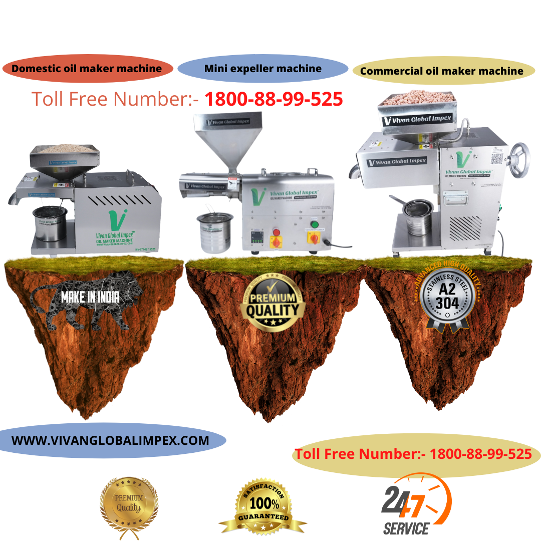 Silver Automatic Cold Press Oil Machine