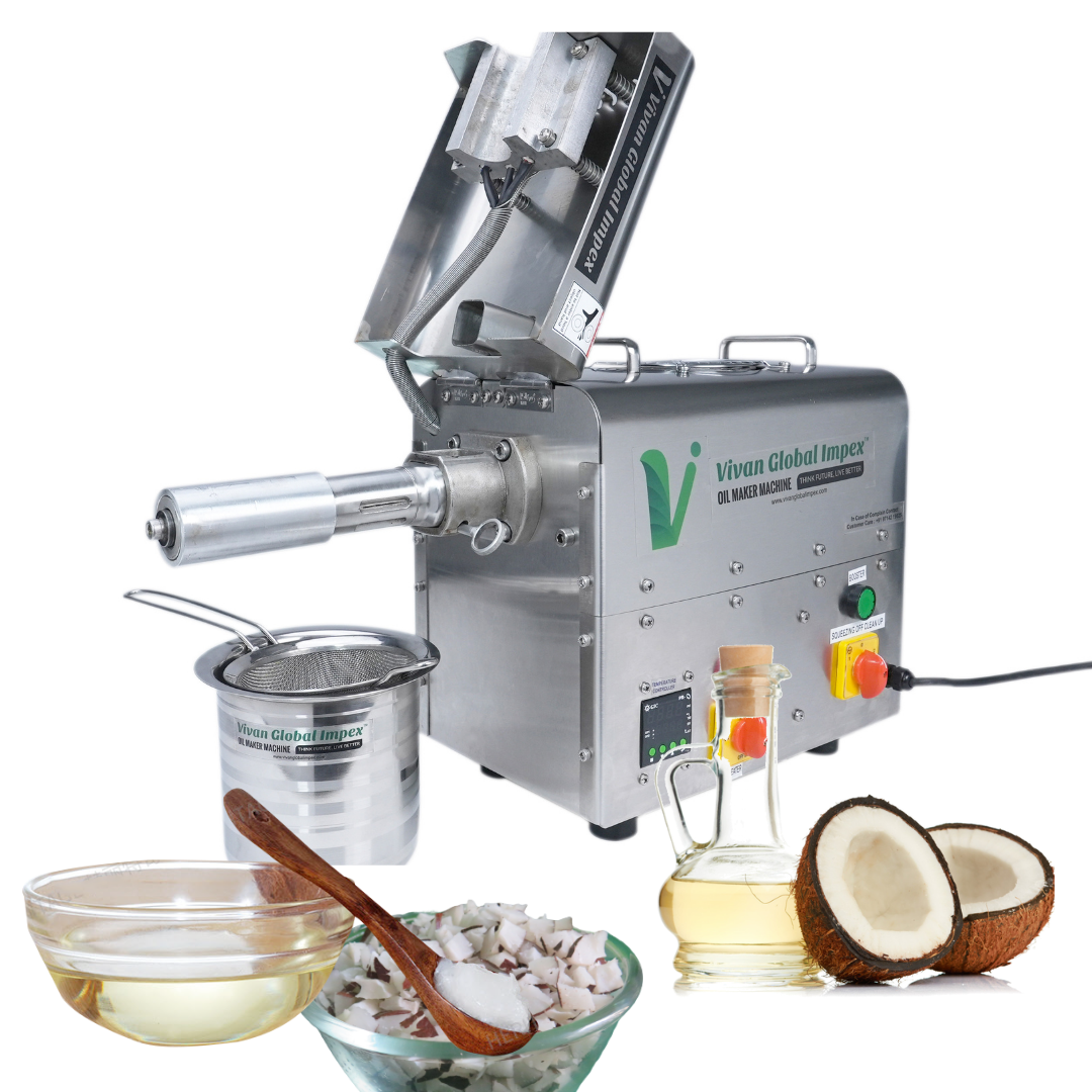 Silver Automatic Cold Press Oil Machine