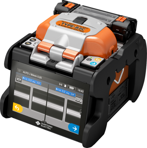 Sumitomo Type-82c Fusion Splicing Machine - Lightweight 2.2 Kg, 128x154x130 Mm , Ultra Fast Splicing In 5 Seconds, Dual Heating System, Ip52 Waterproof And Dustproof, Touch-screen Interface