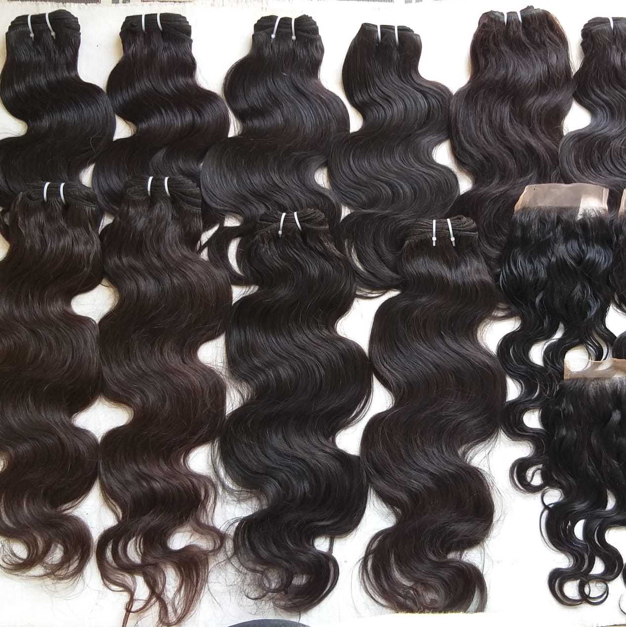 Body Wave Human Hair - 8-34 Inch Remy Indian Hair Weaving , Tangle-free, Soft & Silky, Naturally Colored, Custom Dye Options Available