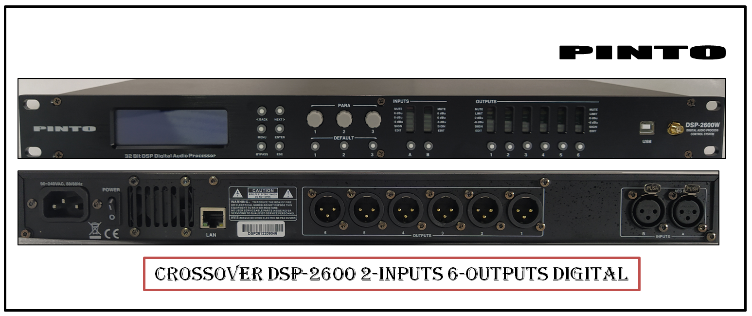 Crossover Sound Processor Dsp-2600 / Dsp-4800