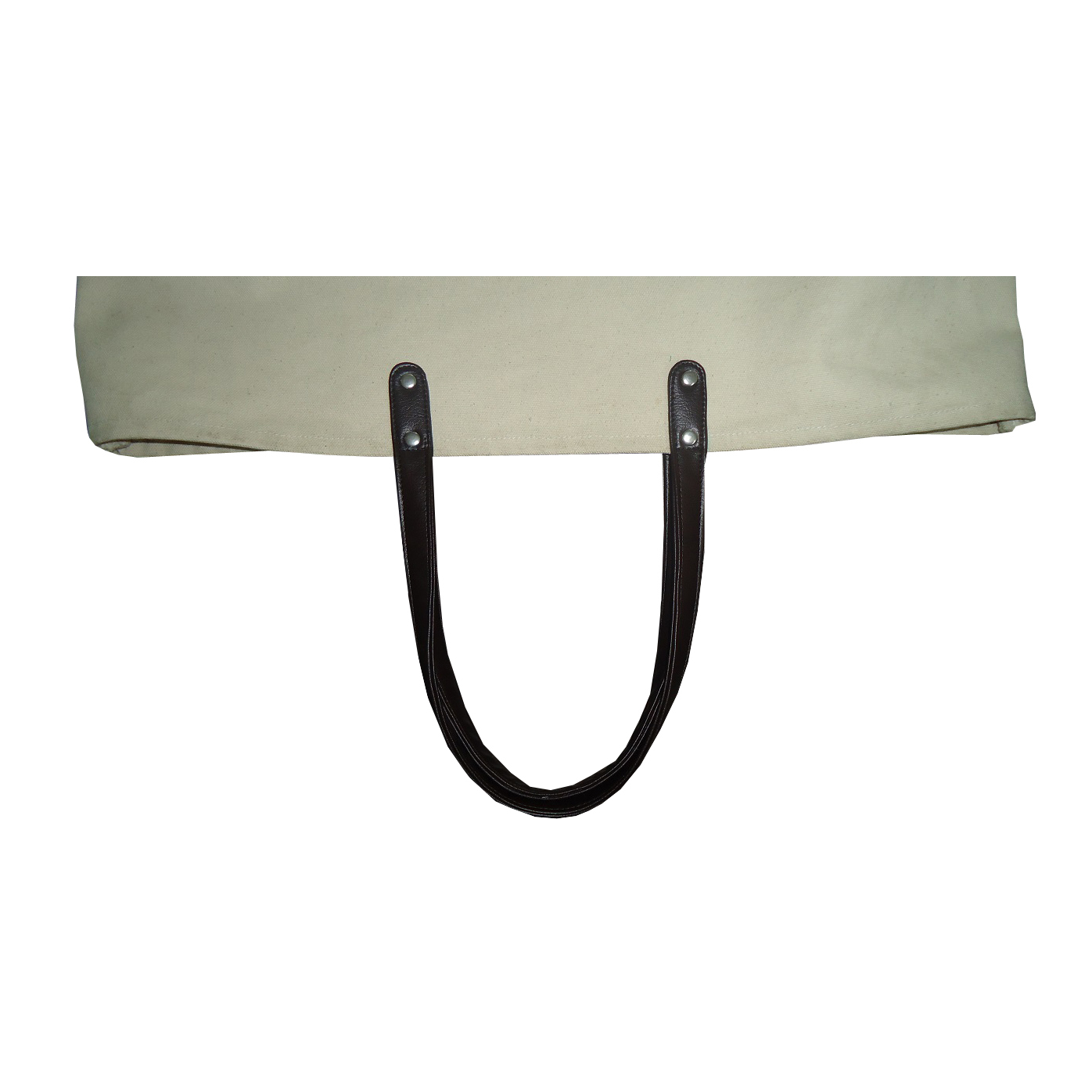 Natural Canvas Bag With Leather Handle Capacity: 5 Kgs Kg/day