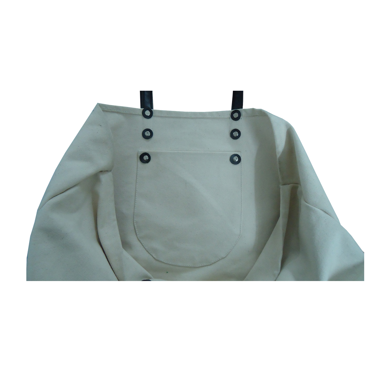 Natural Canvas Bag With Leather Handle Capacity: 5 Kgs Kg/day