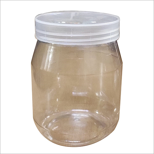 Plastic Jar - 750 ml, Transparent and Amber Colors, Custom Size Options, Round or Square Shapes