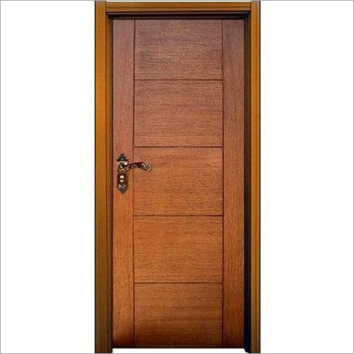 लकड़ी का भूरा लैमिनेटेड दरवाजा