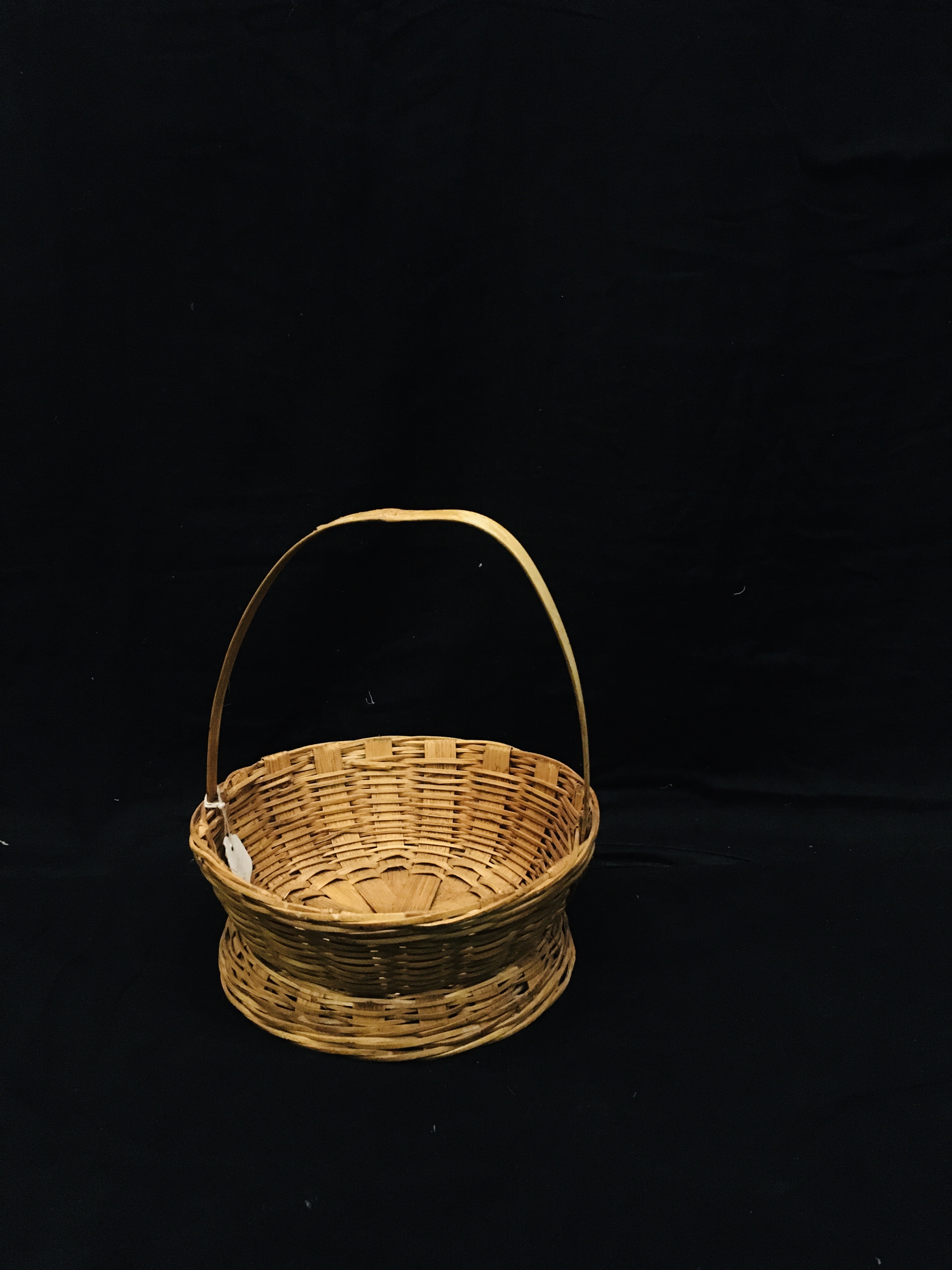 Flower Basket With Handle - Natural Cane And Bamboo Craft | Polished Finish, Ideal For Gift-giving, Home And Wedding Decoration
