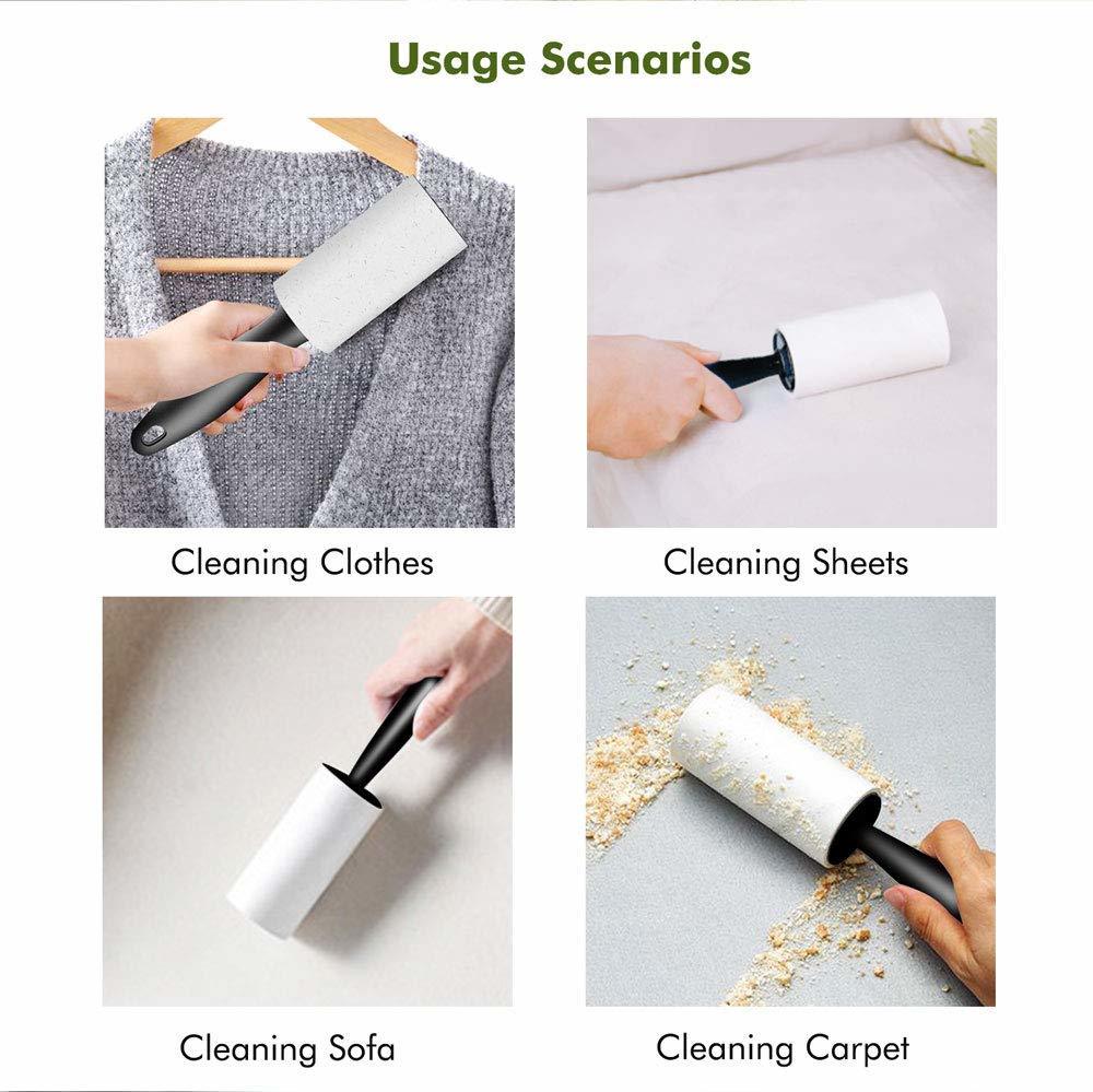 Lint Roller Brush - Abs Plastic, Pack Of 3 | Compact, Multi-functional, Quick Lint Removal For All Fabrics