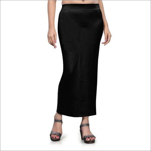Plain Ladies Black Saree Shaper