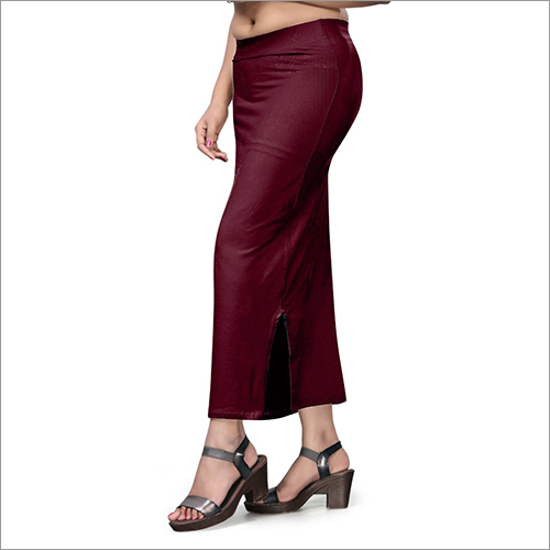 Plain Maroon Beige Saree Shaper