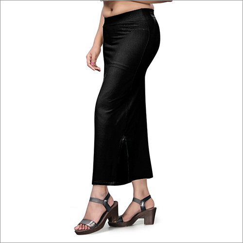 Black Beige Saree Shaper - 100% Soft Cotton | Casual Dress Type, Plain Pattern