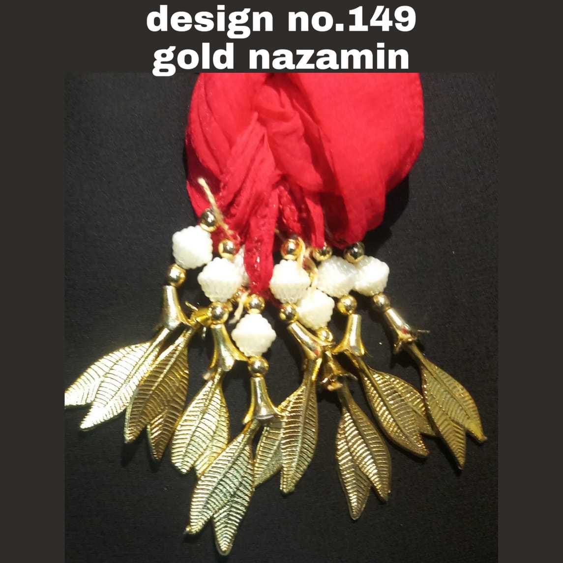 Same Plain Gold Nazamin Dupatta