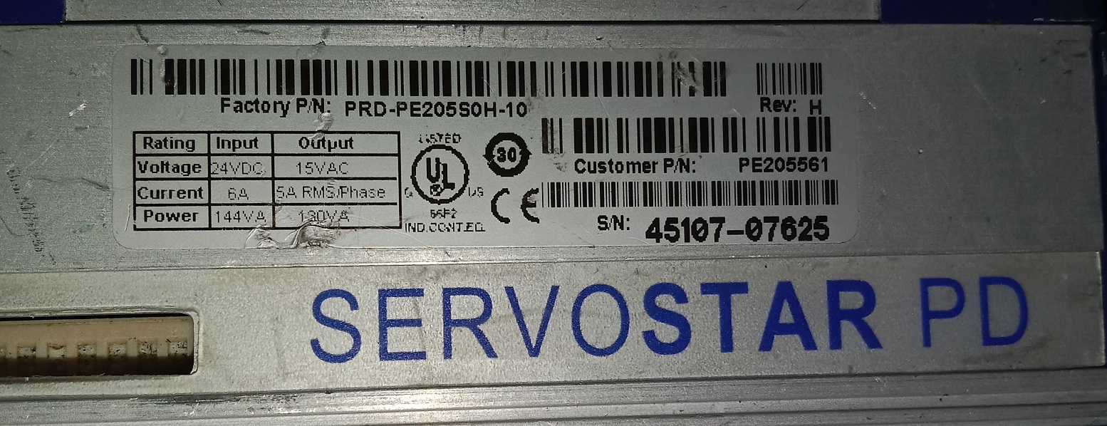 Kollmorgen Servo Drive Prd-pe205s0h-10
