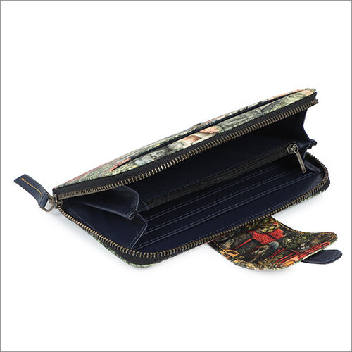 Ladies Multicolor Buddha Caves Wallet Design: Modern
