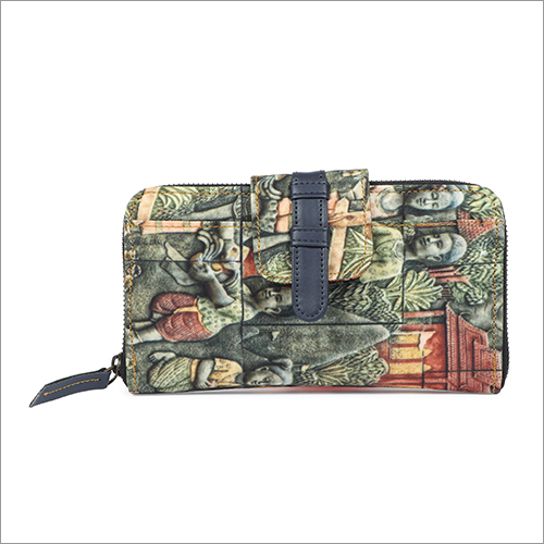 Ladies Multicolor Buddha Caves Wallet Design: Modern