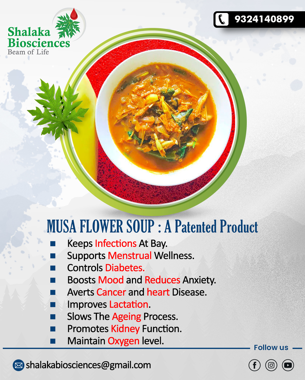 Musa Flower Soup A Patented Product