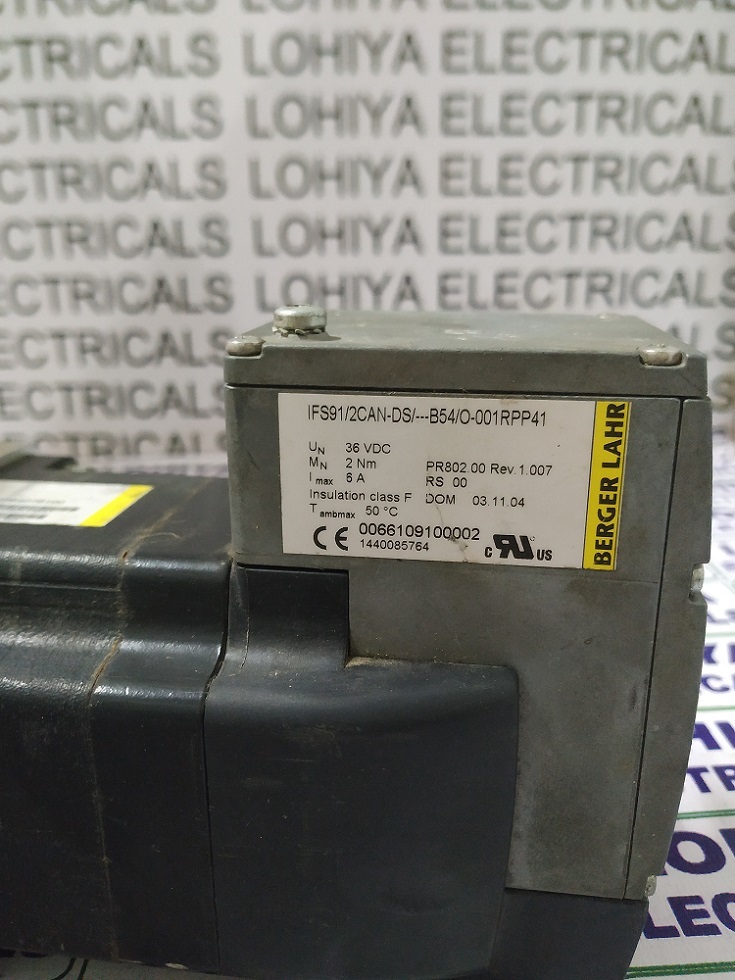 Berger Lahr Ifs91/2can-ds/b54/o-001rpp41 Servo Motor