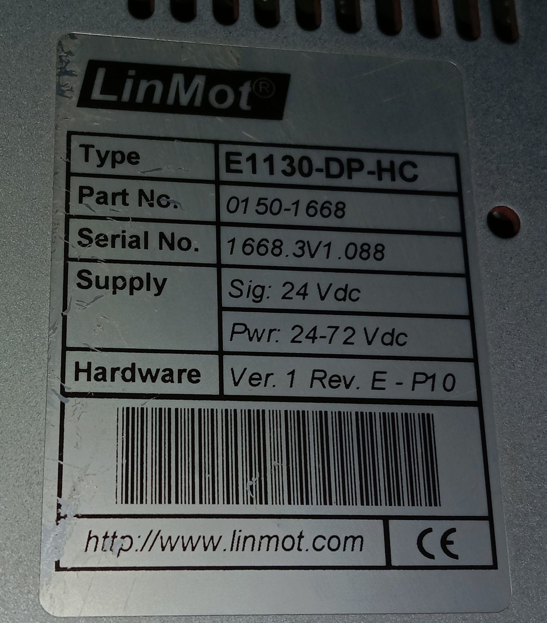 Linmot Servo Motor E1130-dp-hc
