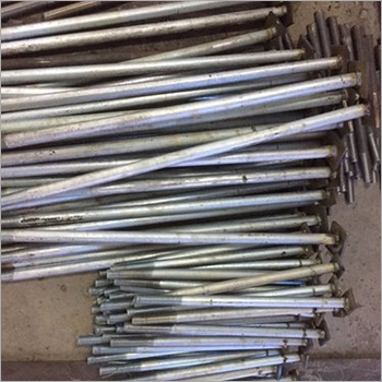 Galvanised Foundation Bolt - Color: Grey
