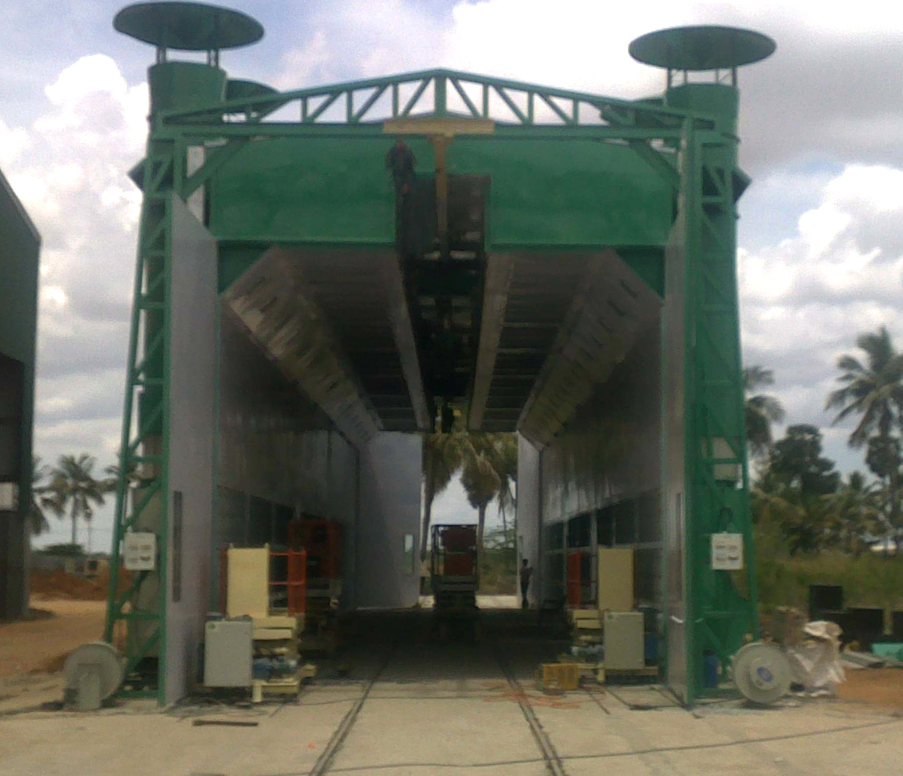 Side Draft Paint Spray Booth