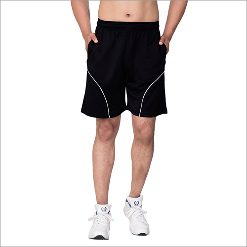 Mens Sports Black Shorts - Age Group: Adult