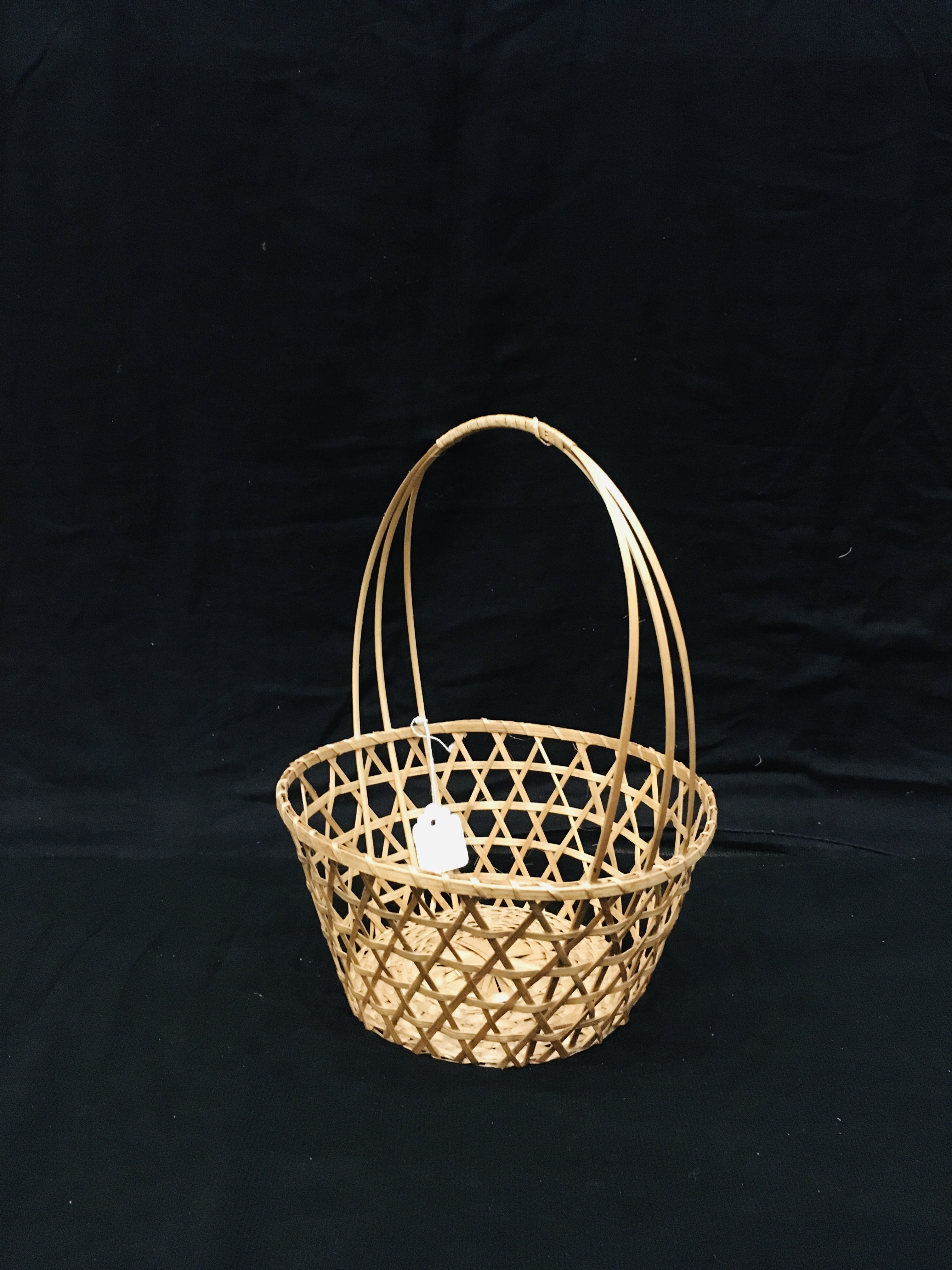 Cane And Bamboo Net Basket - Polished Finish | Ideal For Arts And Crafts, Thoughtful Gift Option