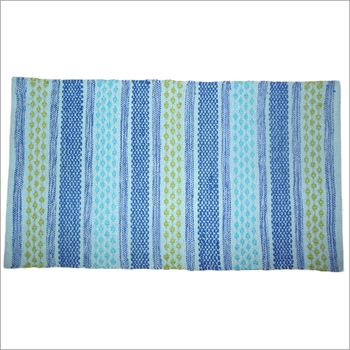 मल्टीकलर प्रिंटेड कॉटन रग