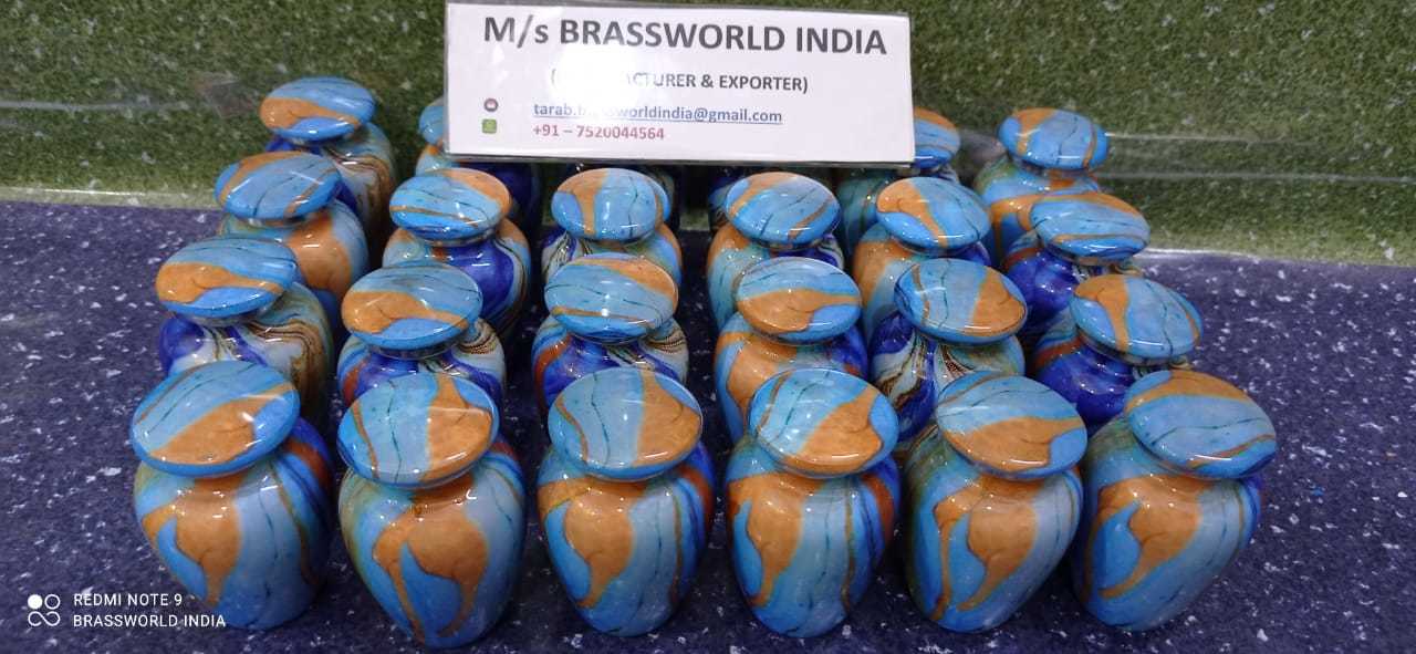 Aluminium Colourful New Designed Keepsake Cremation Urn