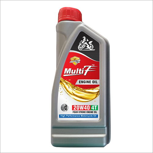 Multi7 20W40 4T Four Stroke High Performance Motorcycle Engine Oil - Engine Oil , Red, Green, Black, Thermal Resistant, Ash Content: 99%